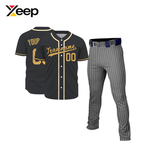 ชุดเบสบอลแบบกำหนดเอง XEEP รุ่น XC-BBU-45 ชุดกีฬาระบายอากาศได้ดี ผลิตจากโพลีเอสเตอร์ 100% พิมพ์ลายด้วยความร้อน คุณภาพสูง บริการ OEM - Product Image 1