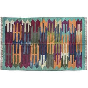 Stylish Cotton Dhurrie Area <b>Rugs</b> for Modern Living Room <b>Kitchen</b> Bedroom Set 004 - Product Image 3