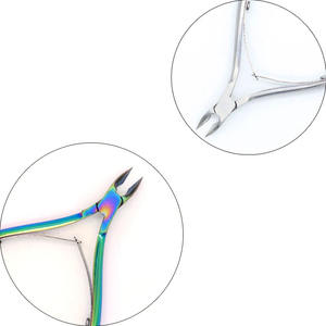 Ciseaux à ongles, coupe-cuticules, pinces à cuticules, outils de pédicure en acier inoxydable pour éliminer les peaux mortes - Product Image 4