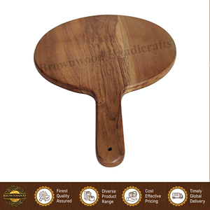 Tabla de Cortar de Madera de Acacia 100% Natural, Diseño Único Hecho a Mano, de la Mejor Calidad, para Cortar Verduras y Frutas en la Cocina - Product Image 4
