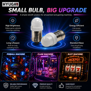 หลอดไฟ LED HYUGA สำหรับตู้เกมพินบอลและตู้คีบตุ๊กตา SMD 2835 6.3V AC/DC ปลั๊กอเนกประสงค์ ใช้ภายในอาคาร ภาษาอังกฤษ - Product Image 1