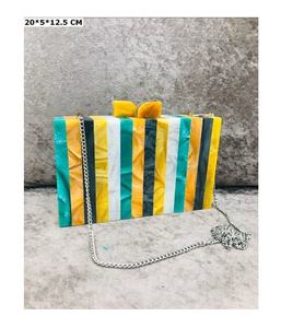 Sac à main de soirée pour femme, pochette de mariée, soirée de mariage, fermeture à rabat, perles, multicolores - Product Image 3