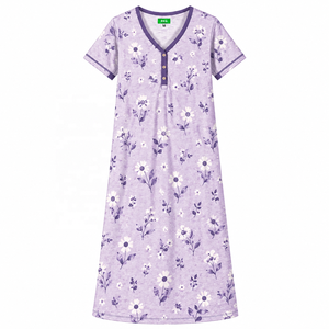 Printed Knee-Length Cotton Casual <b>Dress</b> - Product Image 1