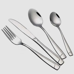 Ensemble de couverts en acier inoxydable au design moderne, compatible lave-vaisselle, pour la maison, la cuisine, le restaurant, l'hôtel, la table à manger, cuillère, fourchette, couteau - Product Image 4