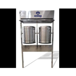 2026 Outdoor Stainless Steel Cylindrical Dust <b>Bin</b> Open Top <b>Metal</b> <b>Waste</b> <b>Bin</b> for Public Use - Product Image 3