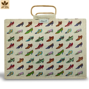 Laminated Natural Jute <b>Beach</b> Tote <b>Bag</b> <b>Beach</b> Travel 38x28x13 cm Custom Logo Wholesale OEM Private Label Bulk Order Model CJB0020 - Product Image 2