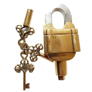 航海风格金属优雅垫锁在线热卖趋势热销高级安全锁带创意风格钥匙