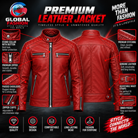 Veste de moto en cuir de vache noir pour homme, respirante, coupe ajustée, col rabattu, fermeture éclair, style motard, vêtements d'hiver