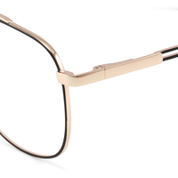 Montures optiques carrées en métal bicolores souples pour hommes, lunettes à double pont, couleurs personnalisées pour marques de lunettes en marque blanche