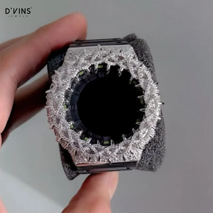 D'VINS Pass Diamond Tester Moissanite Thorn Watch Case Diamond Iced Bezel Silver Silverstone Handmade Luxury Accessories - Product Image 6