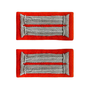 Insignia de Rango Bordada Personalizada, Parche Cosido, Tela Roja, Forma Rectangular, Decoraciones para Uniformes - Product Image 2