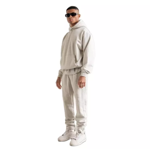 Conjuntos Deportivos Casuales para Hombre, Estilo Vintage, Sólidos, con Sudadera de Media Cremallera y Pantalones Deportivos, Precio de Fábrica, Envío Rápido - Product Image 1