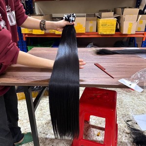 Lots de Cheveux Naturels Vietnamiens en Gros, Tissages Faits Main, Extensions de Cheveux Humains Bouclés, Lisses comme des Baguettes, Ondulés, Frontal Personnalisé de Haute Qualité - Product Image 1