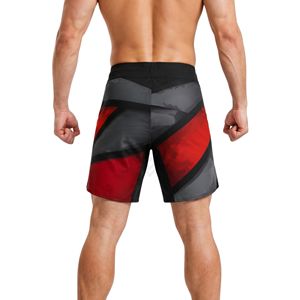 Pantalones Cortos de MMA con Diseño Geométrico de Poliéster, Transpirables, Ligeros, Sublimados, Resistentes, para Entrenamiento - Product Image 2