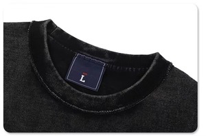 T-shirts vintage oversize unis, 270 g/m², 100 % coton, épais, avec broderie et surpiqûres contrastées - Product Image 6