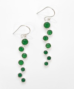 Beautiful Handmade Green <b>Onyx</b> 925 Sterling Silver Long Hanging <b>Earrings</b> Multi Stone Gemstone Jewelry for Every Occasion - Product Image 4