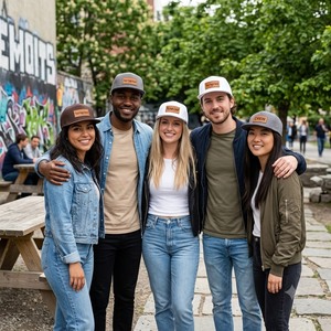 Casquette de baseball snapback à visière plate, 7 panneaux, logo en cuir, forme structurée, OEM ODM, pour homme et femme, plusieurs couleurs. - Product Image 6