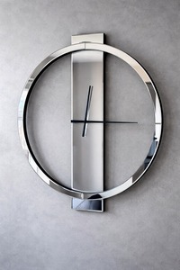 Horloge murale rectangulaire minimaliste en fer, mouvement mécanique, affichage à aiguilles, finition noire, décoration moderne pour la maison, sonnerie horaire - Product Image 6