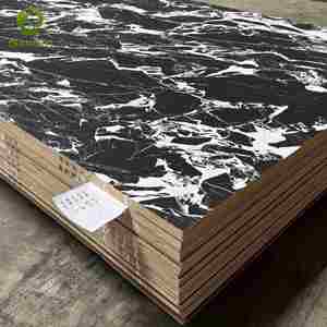 Pannello di compensato <span class=keywords><strong>laminato</strong></span> ecologico Qiangyi moderno in noce, 18 mm, melaminico <span class=keywords><strong>bianco</strong></span>, 4x8, per interni - Product Image 5