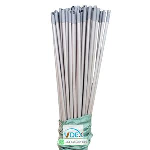 Competitive Price Silver PVC Coated <b>Plastic</b> Broom Head with Eucalyptus Wooden Handle for Home Use - Product Image 1