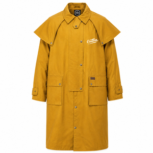 Manteau long imperméable en toile cirée pour femme 2026 – Trench-coat de qualité supérieure en coton ciré pour l'équitation occidentale - Product Image 1