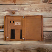 Porte-documents exécutif ALBORZ en cuir véritable A4, personnalisable avec logo, style vintage, portable, matériau premium, taille sur mesure