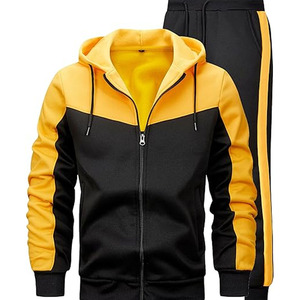 Conjunto Deportivo para Hombre, Chaqueta con Cierre Completo y Pantalones, Ropa Deportiva para Entrenamiento, Running, Ejercicio, Casual, Corte Regular - Product Image 4