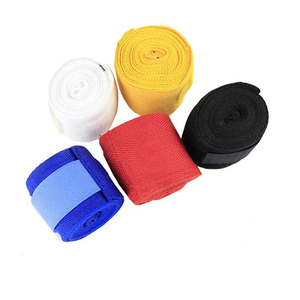 Bandages de boxe élastiques semi-extensibles pour hommes, bandages de Muay Thai, sangles de poignet avec équipement de boxe pour hommes. - Product Image 4