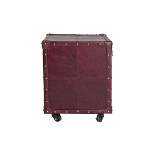 Mueble de bar de cuero de diseño superior al por mayor, estante de almacenamiento, gabinete de puerta para hotel y bar hecho a mano de calidad premium - Product Image 3