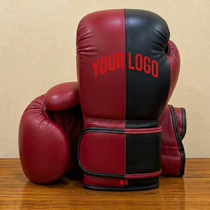 Gants de boxe personnalisés en cuir PU noir et argent, taille adulte, fermeture auto-agrippante, imperméables, pour l'entraînement et le sparring - Product Image 6