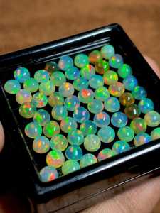 Opales Welo d'Éthiopie, forme ronde, lot de 5 pièces - Product Image 4