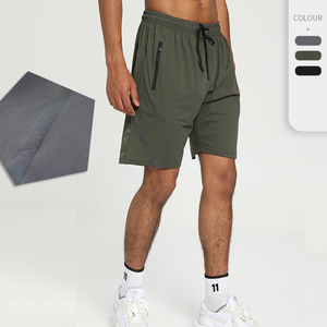 Shorts cargo décontractés pour hommes à taille élastique, logo frontal uni, respirants, légers, imperméables, pour activités de plein air - Product Image 2