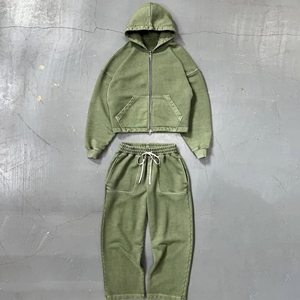 Men Set Sportswear Casual Sport Suit 2 Piece Set Tracksuits Sweatshirt Suit - Product Image 2
