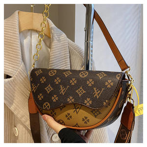 Bolsos de Mano de PU para Mujer de Marca de Diseño de Lujo, Bolso Bandolera Retro de Moda con Cadena, Impermeable - Product Image 2