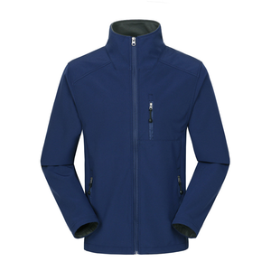 <b>Men's</b> <b>Grey</b> <b>Fleece</b> Jacket Stand Collar Zipper Closure Windproof Casual Autumn Wear Regular Fit Solid Color Polyester Material - Product Image 4