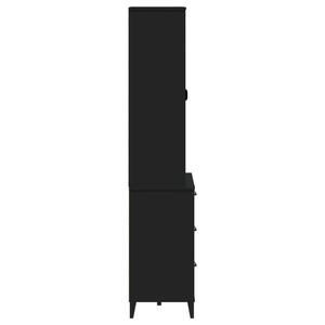 Mobile Alto Nero per Soggiorno, Elegante e Raffinato Arredo - Product Image 6