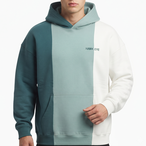 Sudadera con Capucha Extra Grande para Hombre, de Algodón Grueso, Diseño de Tres Colores, Logotipo Personalizado, Ropa Deportiva Informal - Product Image 3