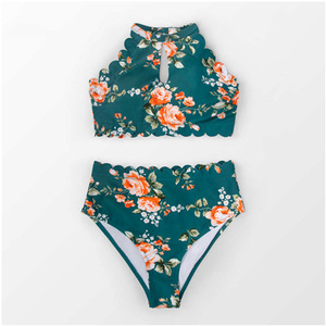 Conjunto de Bikini Sexy con Estampado Floral para Mujer, Traje de Baño de Dos Piezas de Corte Alto, Ropa de Playa de Verano 2026 - Product Image 4