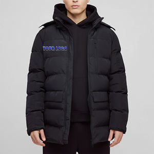 แจ็คเก็ตพัฟเฟอร์บุผ้าฝ้ายสีพื้นสำหรับผู้ชายรุ่นใหม่ปี 2025 ดีไซน์ใหม่ หนานุ่ม ซิปหน้า เสื้อกันหนาวแบบพองตัว - Product Image 1