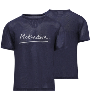Nueva Camiseta Deportiva Personalizada para Hombre, de Malla, Color Azul Marino, Manga Corta, Hombros Caídos, para Gimnasio, Entrenamiento, Musculación - Product Image 3