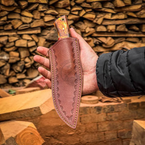 Hot Selling Handmade San-Mai Copper Damascus Steel Hunting <b>Knife</b> Personalized Fixed Blade <b>Knife</b> w/<b>Bone</b>, Wood <b>Handle</b> - Product Image 6