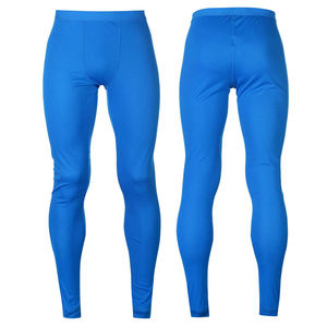 Leggings de Compresión Ajustables para Hombre, Color Azul, Cintura Elástica, Color Sólido, Spandex, Poliéster, Algodón, para Entrenamiento y Yoga - Product Image 4