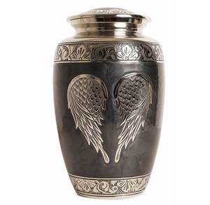 Urne funéraire classique en métal gravée Aigle Volant pour cendres humaines adultes, style américain/européen - Product Image 5