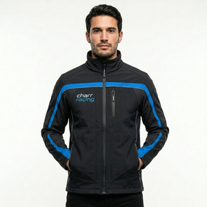 Chaqueta de motocicleta softshell para todo clima, con forro térmico, diseñada para aplicaciones de mensajería y turismo. - Product Image 4