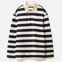 Pull en maille à logo personnalisé, pull en laine décontracté pour homme, pull en maille à manches longues, pull en maille rayé