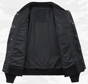 เสื้อแจ็คเก็ตบอมเบอร์แบบกันน้ำ ระบายอากาศได้ดี เป็นมิตรกับสิ่งแวดล้อม แห้งเร็ว ผ้าฟลีซ สำหรับฤดูหนาว แบบยูนิเซ็กซ์  รับผลิตตามแบบ OEM พร้อมปักโลโก้ตามสั่ง - Product Image 5