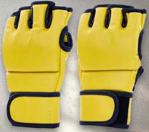 XERET SPORTS Breathable Leather MMA Grappling Gloves Hook Loop Closure <b>Open</b> Finger Design Eco-friendly Non-Slip Martial Arts - Product Image 5