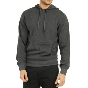 Buena tela nueva llegada personalizada Sherpa Fluffy Fleece personalizado hombres pulóver Sudadera con capucha liso Color sólido básico mezcla de algodón - Product Image 1