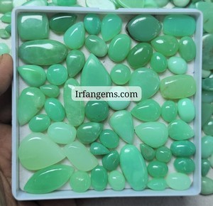ขายส่ง IRFANGEMS พลอยไครโซเพรสธรรมชาติ สีเขียว ทรงคาโบชอง รูปไข่ ขนาด 20-40 มม. รับรองโดยบุคคลที่สาม คุณภาพสูง พร้อมลวด - Product Image 6