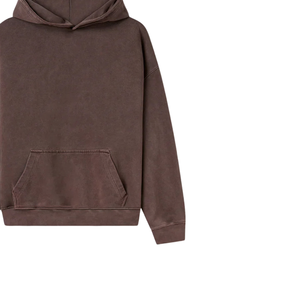 Men <b>Brown</b> Hooded Sweatshirt Regular Fit Front Pocket Cotton <b>Fleece</b> Casual Autumn Wear Printed Logo - Product Image 4